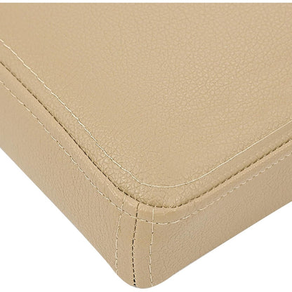 KUAFU Center Console Lid Compatible with 2007-2014 Chevy Chevrolet Silverado Avalanche Suburban Tahoe GMC Sierra Yukon Replace for 20864151 924-810 Seat Armrest Cover with Latch Plastic Leather Brown