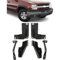 Load image into Gallery viewer, KUAFU 6PCS Front Bumper Brackets Set Compatible with 2003-2006 Chevy Chevrolet Silverado 1500 2002-2006 Chevy Chevrolet Avalanche 1500 Driver and Passenger Side Steel

