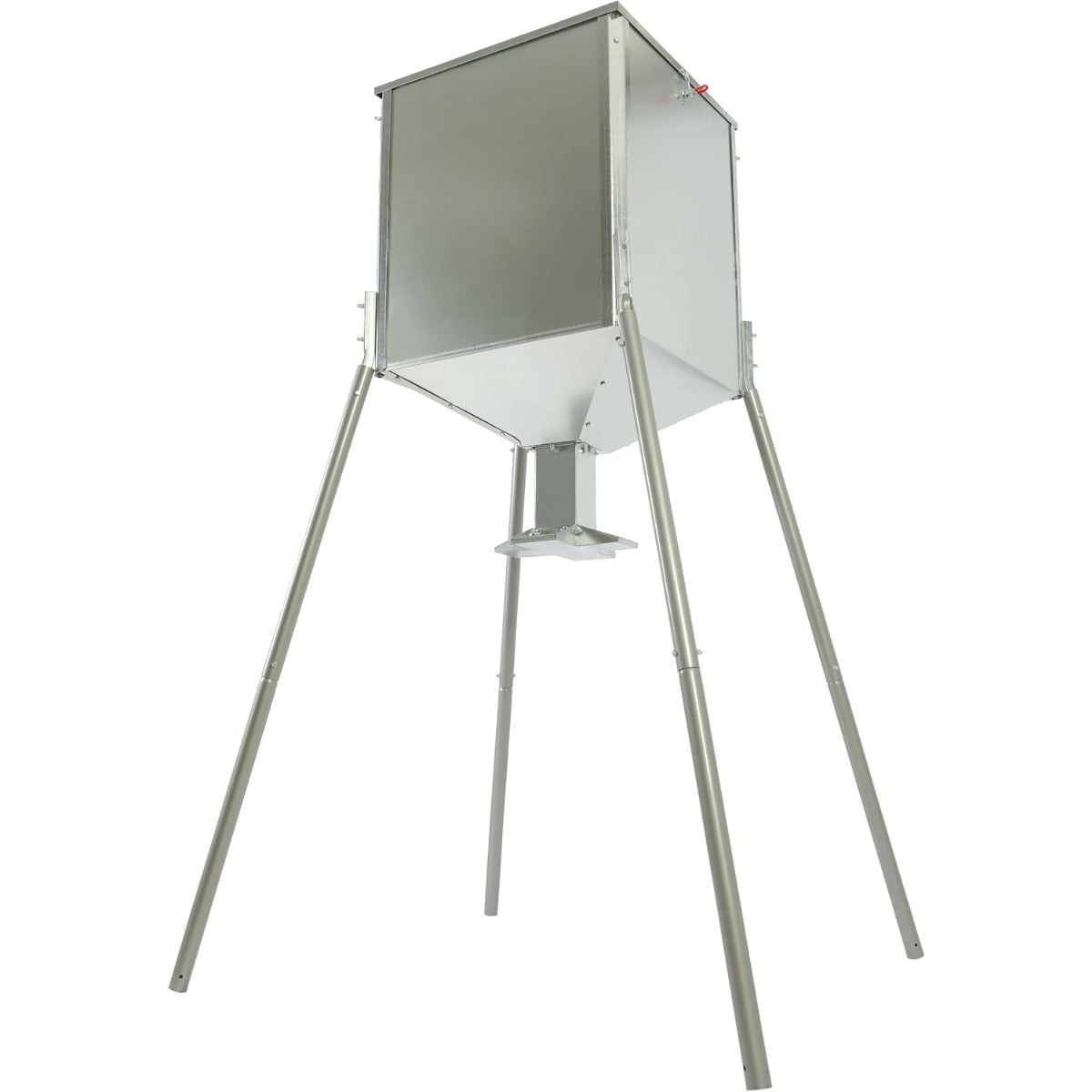 HECASA Steel 450LB Capacity Big Game Gravity Deer Feeder Galvanized Hunting w/o Foot Kit