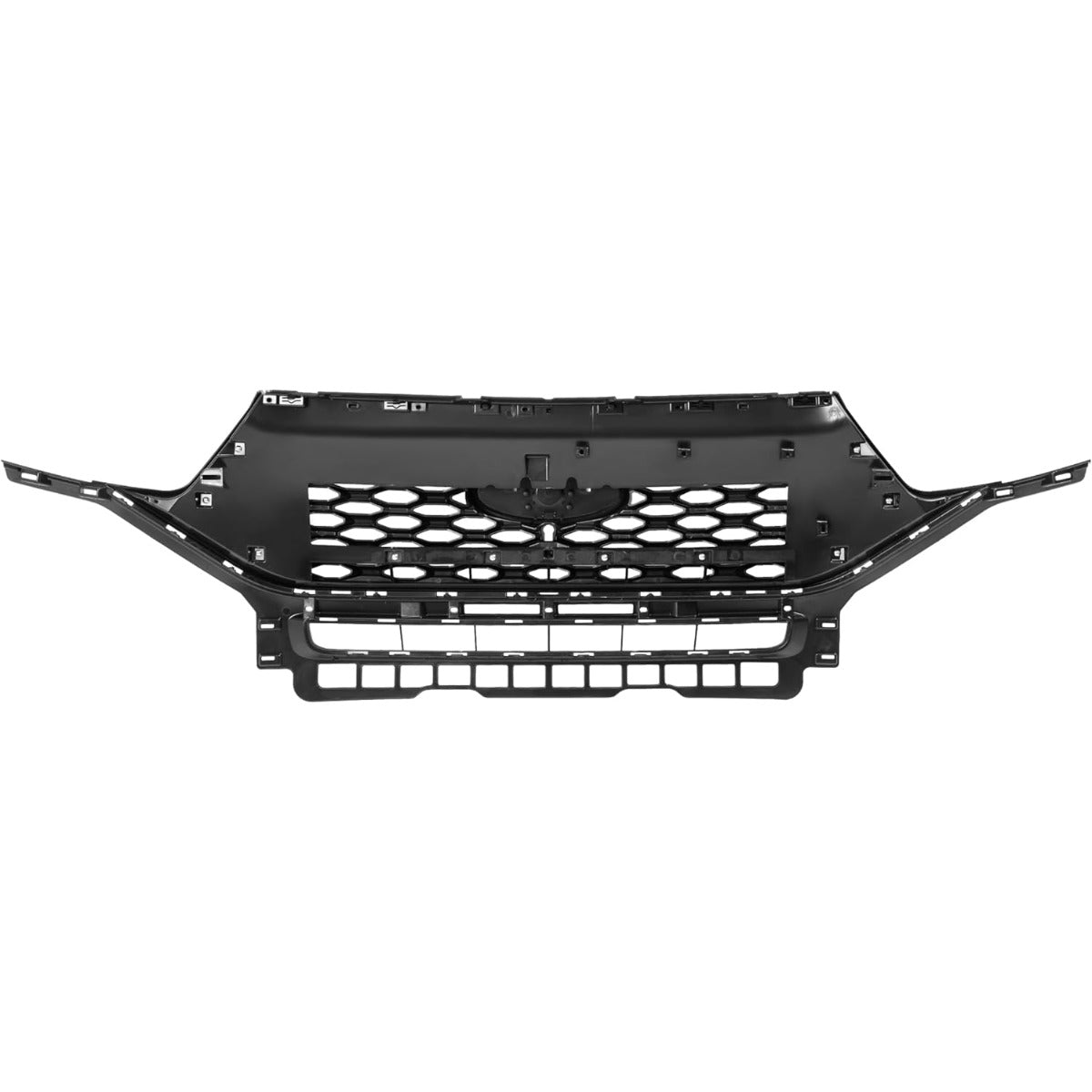 Front Grill Compatible with 2020-2024 Ford Explorer Replacement for LB5Z8200GC FO1200659 Front Bumper Painted Grille Gloss Black Plastic(ABS)