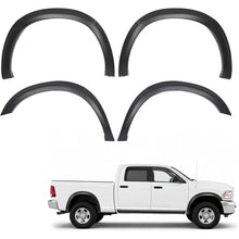 4Pcs Fender Flare Set Compatible with 2010-2018 Dodge Ram 2500 3500 | Front & Rear Wheel Arch Cover Protector Plastic(PP) Textured Black