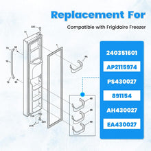 KUAFU 240351601 Refrigerator Freezer Door Shelf Bin Compatible with Frigidaire Freezer AP2115974 PS430027 891154 AH430027 EA430027 Refrigerator Gallon Door Bin Shelf Replacement Only White