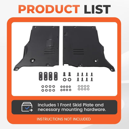 Front Skid Plate Compatible with 2018-2024 Tesla Model 3 & 2020-2024 Model Y Under Engine Guard Plate Cover Lightweight Aluminum Powder Coated