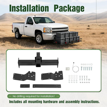 ALMULOO Mount Trailer Hitch Compatible with 2007-2013 Silverado/GMC Sierra