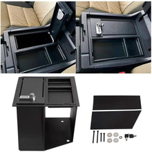 Center Console Storage Compatible with 2014-2022 Toyota Tundra Replacement for 00016-34174 0001634174 w/Tray Key Lock Box Safe Gun