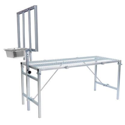 HECASA Sheep Milking Stand Livestock Feeder Rack Adjustable Headpiece