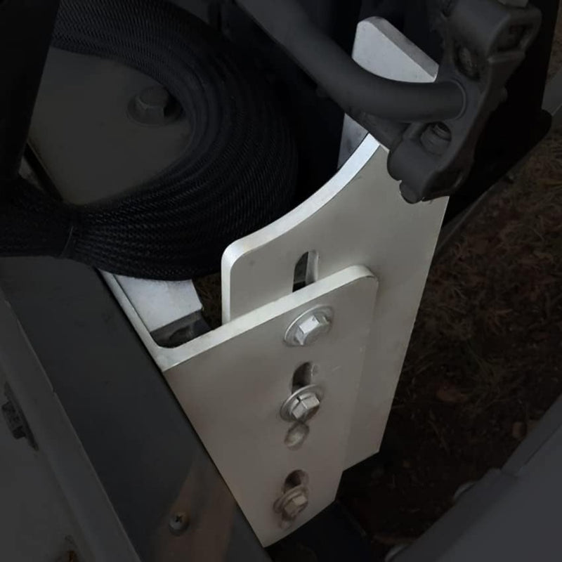 KUAFU Jack Plate Adjustable 8'' Outboard Boat Jack Plate Aluminum Manual Power-Lift LYOM-057