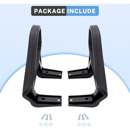 HECASA Golf Cart Seat Handle Pair Compatible with 1994-Up EZGO TXT Gas & Electric Replacement for 71701-G01 71702-G01 Arm Rest Hip Restraints Driver & Passenger Side Plastic Black