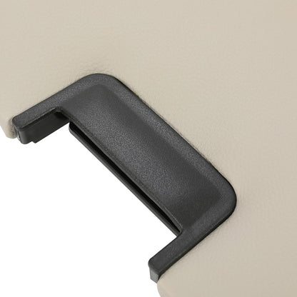 KUAFU Center Console Lid Compatible with 2007-2014 Chevy Chevrolet Silverado Avalanche Suburban Tahoe GMC Sierra Yukon Replace for 20864151 924-810 Seat Armrest Cover with Latch Plastic Leather Gray