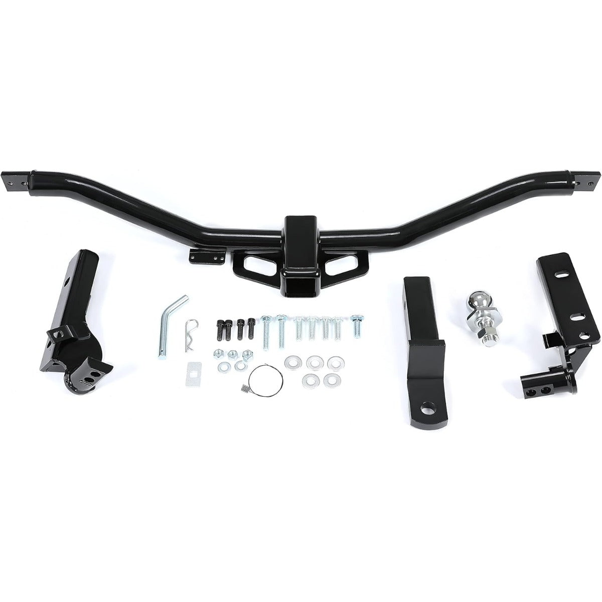 Class 3 2" Trailer Hitch Compatible with 2011-2019 Ford Explorer / 2013-2017 Police Interceptor Utility All Models Loaded Ball Bumper Tow Kit