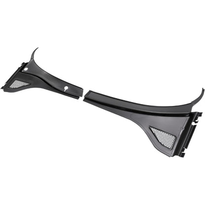HECASA Front Windshield Wiper Cowl Panel Cover Compatible with 2012-2020 Volkswagen Passat Replace for 561819403A9B9 561819404A9B9 Window Wiper Cowl Vent Grille Black Plastic Driver + Passenger Side