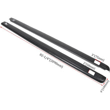 Truck Bed Rail Caps W/Holes Compatible with 1999-2006 Chevrolet Silverado & GMC Sierra 1500 2500 3500 (Classic only) W/Stake Holes 6'6 Inches Bed Black Ribbed Finish (Set of 2)