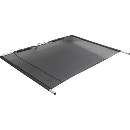 Boat Sun Shade Compatible with Boats 25 FT and Under Stern Boat Center Console Sun Shade Aluminium+Cloth -Black