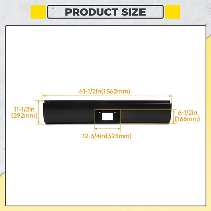 KUAFU Roll Pan Compatible with 1999-2006 Chevy Silverado GMC Sierra 1500 2500 3500 Pickup Trucks w/Light & Flip Down License Plate Only Fit for Fleetside