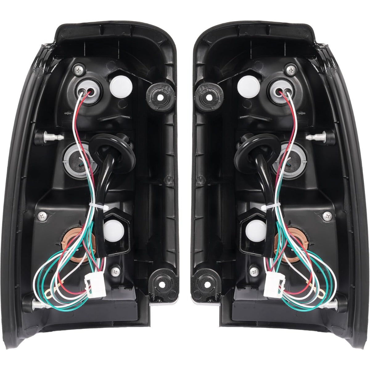 HECASA Tail Lights Compatible with 1996-2002 Toyota 4Runner LED Rear Brake Tail Lamps Driver and Passenger Side (Smoke Lens Black Housing)