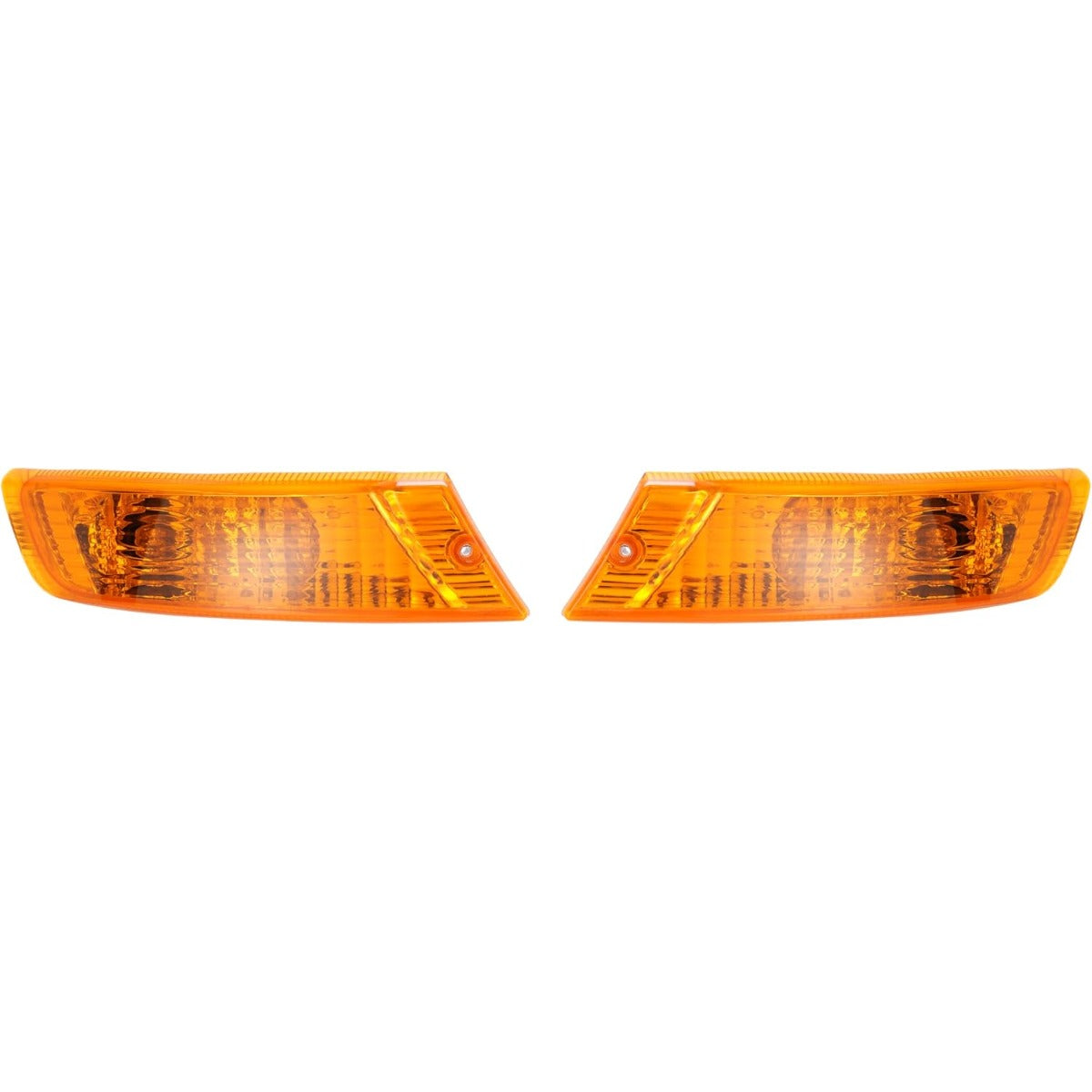 KUAFU Pair Turn Signal Light Compatible with 2005-2007 Jeep Liberty Driver and Passenger Side Signal Lamp Set Corner Side Marker Park Lamps W/Bulbs Plastic (PC) Replacement for 55156766AE 55156767AE