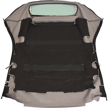 Convertible Soft Top for 2004-2009 Toyota Solara Black Color with Clear Glass Windows Sailcloth Vinyl Soft Roof Replacement