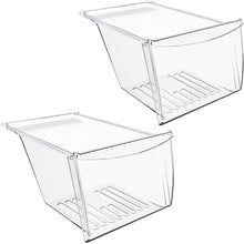 2 Pack 240337103 Refrigerator Crisper Drawer Compatible with Kenmore Frigidaire Fridge Drawer Refrigerator Pan Shelf 240337102 240337105 240337107 240337108 240337109 Replacement Only LYOP-048X2