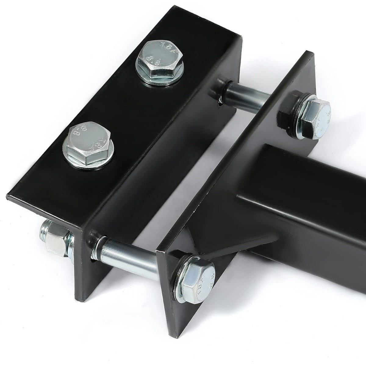 2 Inch Towing Hitch Receiver Adjustable Accessories Trailer Hitch RV Trailers 5th Wheel Camper Bumper Receiver Powder Coated Steel Black LYAM-703S