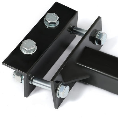 2 Inch Towing Hitch Receiver Adjustable Accessories Trailer Hitch RV Trailers 5th Wheel Camper Bumper Receiver Powder Coated Steel Black LYAM-703S