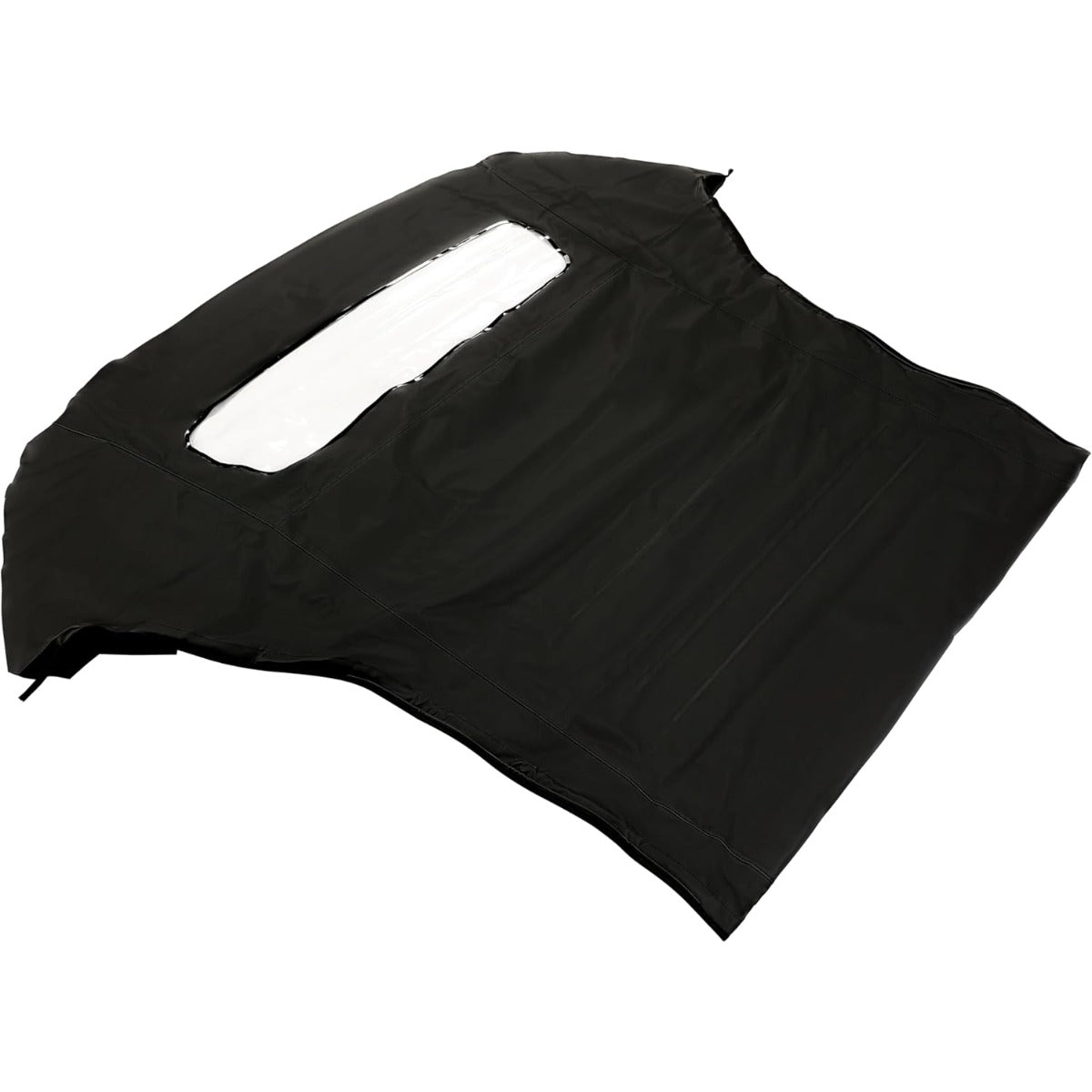 Convertible Soft Top Replacement  for 2005-2014 Ford Mustang, Soft Roof with Clear Plastic Window, Premium Grade Black Sailcloth Vinyl