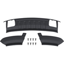 HECASA Front Bumper Lower Valance Compatible with 2009-2014 Ford F-150 4WD with Fog Light Holes Replacement for 9L3Z17626B FO1095228 3PCS Air Dam Deflector Valance Panel Textured Black