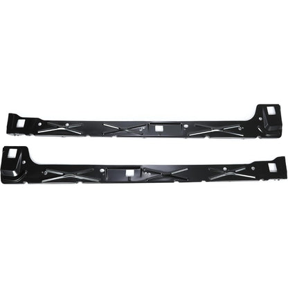 ALMULOO Pair Inner Rocker Panel Compatible with 1999-2018 Chevy Silverado & GMC Sierra Extended Cab Steel Electrophoresis Black Left + Right Side