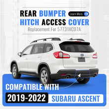 Rear Bumper Hitch Cover Panel Compatible with 2019-2025 Subaru Ascent Access Cover Replacement for 57731XC07A PP Plastic