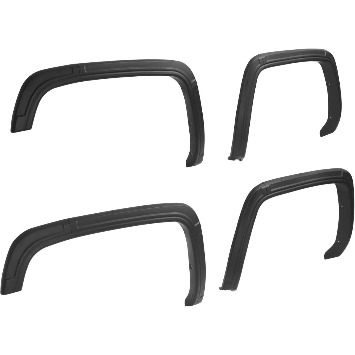 Fender Flares Compatible with 2014-2015 GMC Sierra 1500 Wheel Cover Protectors Front & Rear 4PCS Plastic(PP+T30) Textured Black