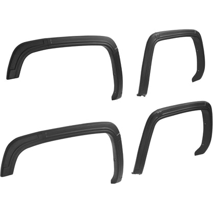 Fender Flares Compatible with 2014-2015 GMC Sierra 1500 Wheel Cover Protectors Front & Rear 4PCS Plastic(PP+T30) Textured Black