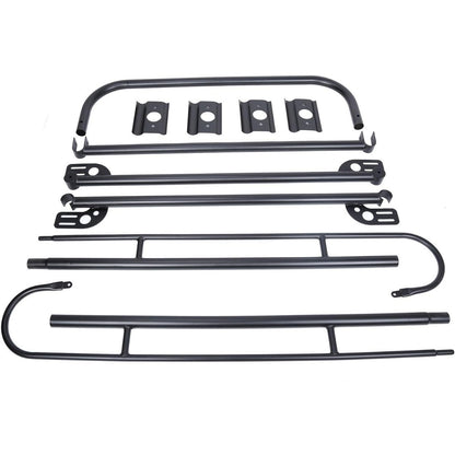 1000 LBS Adjustable Truck Contractors Rack Ladder Pickup Kayak Lumber Rack Side Bar Long Cab Full Size 60 Inches(W) x 138 Inches(L) x 34 Inches(H) (You Will get 2 Boxes) LYA-047TA+LYA-047TB