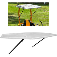 Load image into Gallery viewer, Lawn Tractor Sun Shade, Top Canopy Compatible with John Deere Tractors with ROPS, White Sun Shade Canopy W/Mounting Brackets, Reduce Heat and Glare with This Umbrella Canopy
