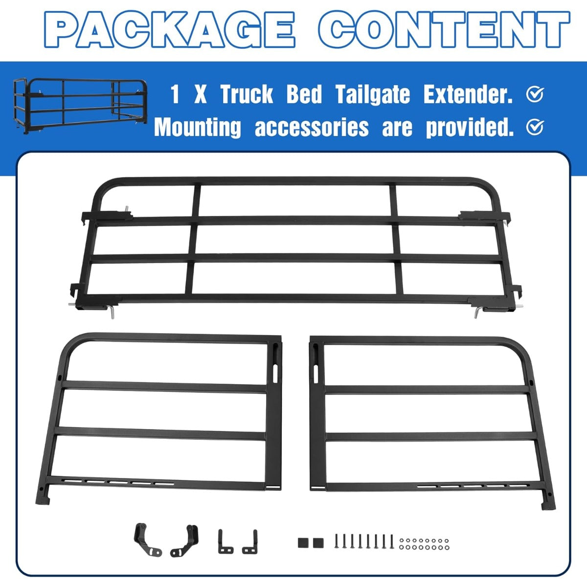 KUAFU Bed Extender Foldable Tailgate Compatible with Super Duty