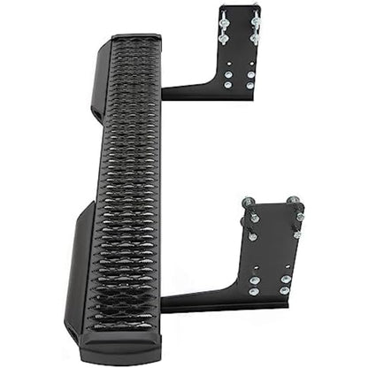 7" Rear Grip Step Compatible with 2007-2023 Mercedes-Benz Sprinter 1500 2500 Rear Step Bar Side Steps Running Board w/Dock Bumper & Reflective Tape Black Steel