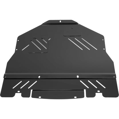 Engine Splash Shield Compatible with 2015-2021 Subaru STI Under Tray Skid Plate Guard Engine Case Guard Cover Aluminum ‎Powder Coated Black