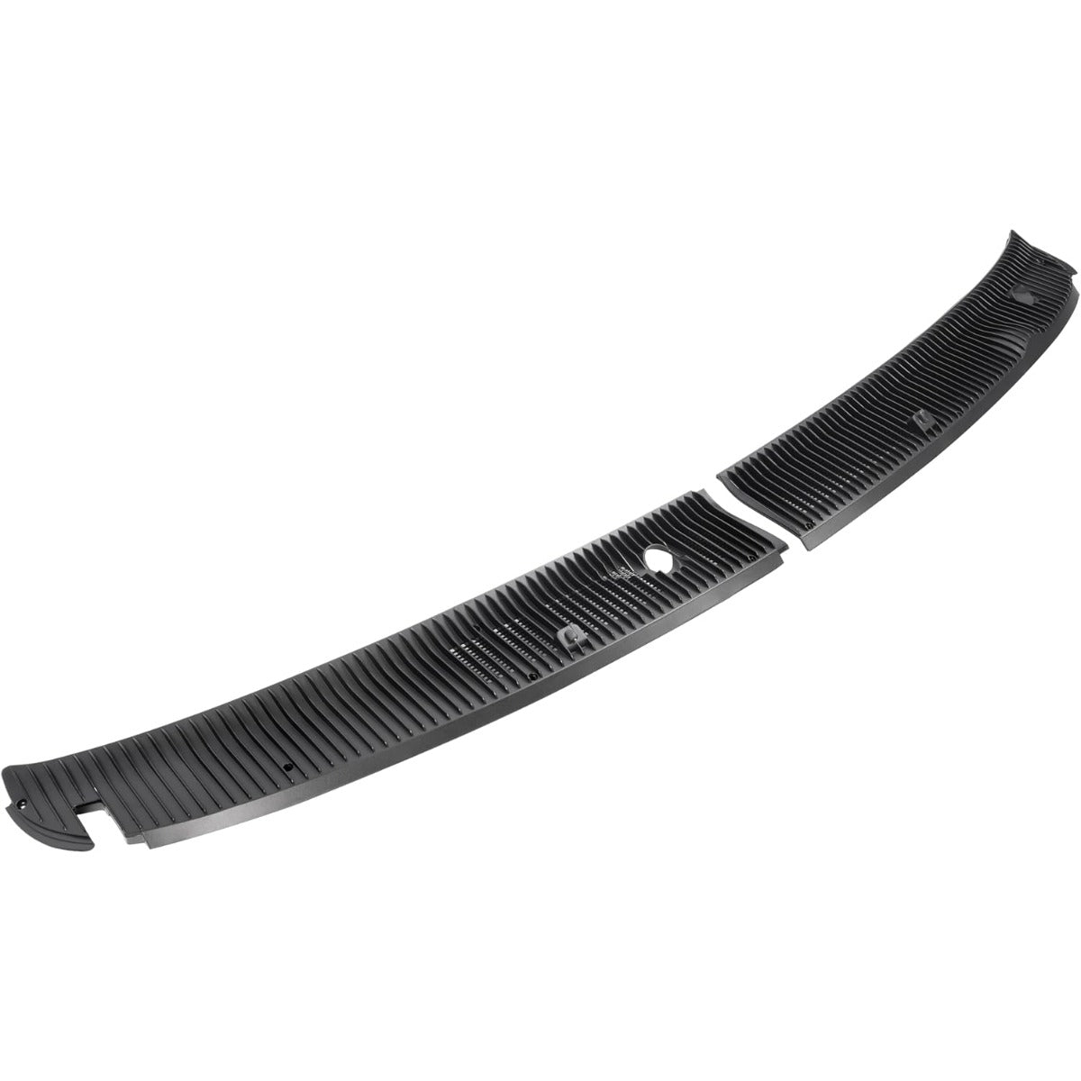 HECASA Front Windshield Wiper Cowl Panel Cover Compatible with 1992-2024 Ford E-Series E-150 E-250 E-350 Replacement for 8C2Z15022A68AA 8C2Z15022A69AA Window Wiper Cowl Panel Vent Grille Plastic Black