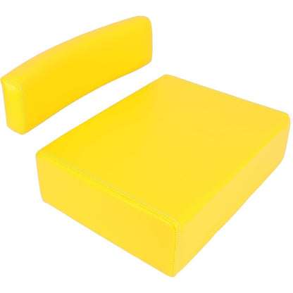 Seat Bottom Cushion Compatible with John Deere A B D G R 50 60 70 80 730 520 530 620 630 720 820 830 Tractor Replacement for JD12W R0173 Plastic Yellow