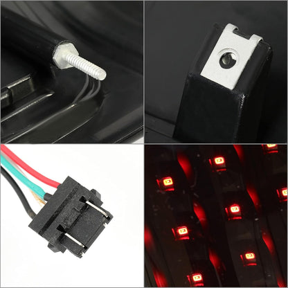 Kojem LED Tail Lights Pair Compatible with 1994-2002 Dodge Ram 1500 2500 3500 LED Tube Bar Tube Taillight Brake Turn Signal Lamps Pair Black Housing & Smoke Lens Replacement for CH2800122 CH2801122