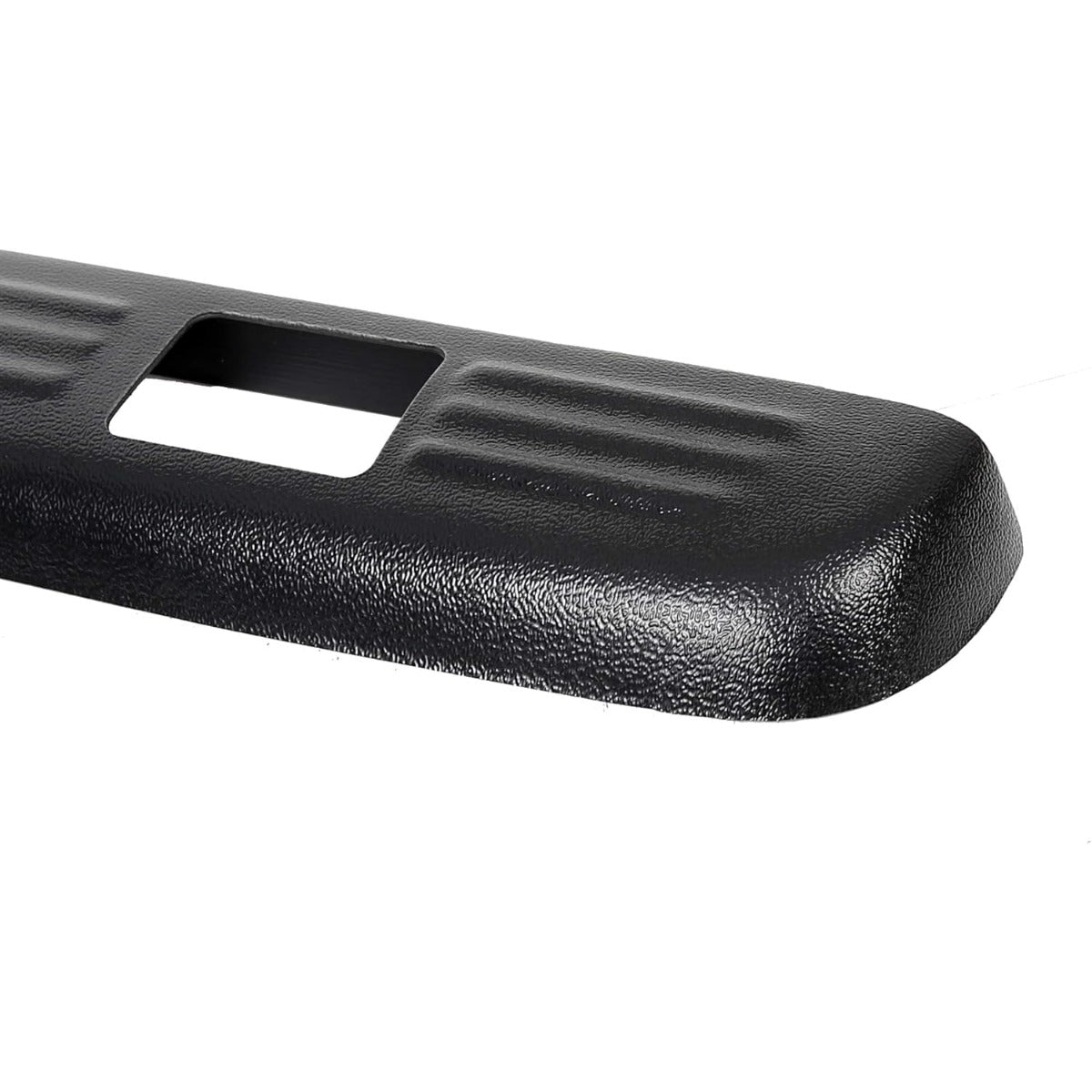 Truck Bed Rail Caps W/Holes Compatible with 1999-2006 Chevrolet Silverado & GMC Sierra 1500 2500 3500 (Classic only) W/Stake Holes 6'6 Inches Bed Black Ribbed Finish (Set of 2)