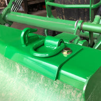 Load image into Gallery viewer, KUAFU Grab Hooks Tractor Bucket Hook Compatible with John Deere 1025R 2032R 3320 2520 Tractor Bucket Hooks Bolt on D Rings Green
