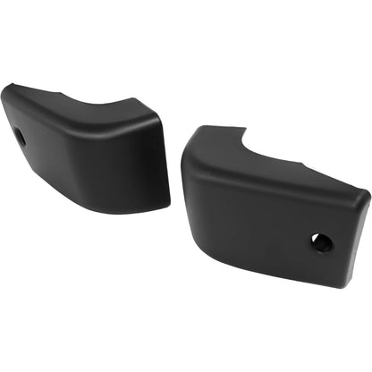 Front Bumper End Cap Extension Trim Pair Compatible with 1984-1989 Toyota 4Runner Pickup 4WD Replacement for 5210289106 5210389106 TO1005116 TO1004157 Plastic Black Textured - Left & Right Side