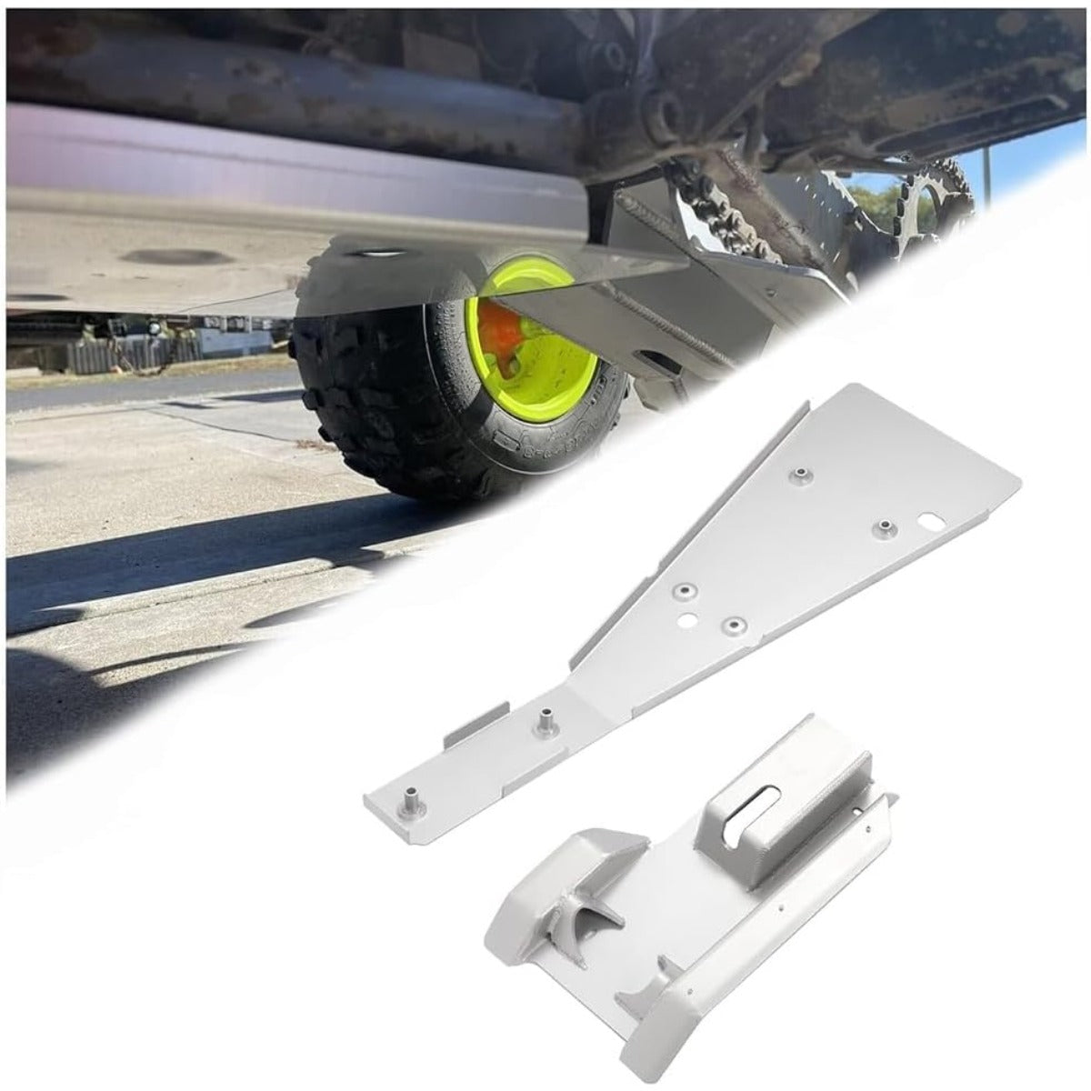 Aluminum Full Chassis Glide Frame & Swing Arm Skid Plate Guard Compatible with 1999-2014 Honda TRX 400X / 400EX