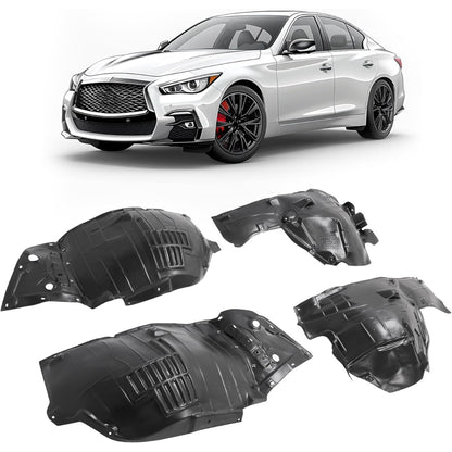 Front Fender Liner Inner Panel for 2014-2023 Infiniti Q50 Replacement for  Wheel Liner Splash Shield Guard Left & Right Side (Front Section)