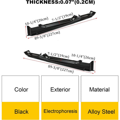 Rocker Panels Compatible With 1999-2006 Chevy Silverado GMC Sierra 2007 Chevy Silverado GMC Sierra Classic 4 Door Crew Cab Steel Panels(Driver & Passage Side)-2 Packages