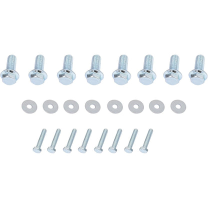 Truck Bed Crossmember Repair Kit Compatible with 2001-2006 Chevrolet Silverado 2500 HD Floor Support Rails Electrophoresis Steel Black