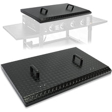Griddle Hard Top Lid Black Grill Cover with Handle Outdoor Home BBQ Hood for 36" Front or Rear Grease Griddle 36 Inch