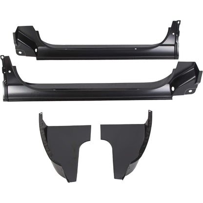 ECOTRIC Cab Corner & Rocker Panel 4 PC Kit Compatible with 1973-1987 GMC C10 K10 Truck LH/RH