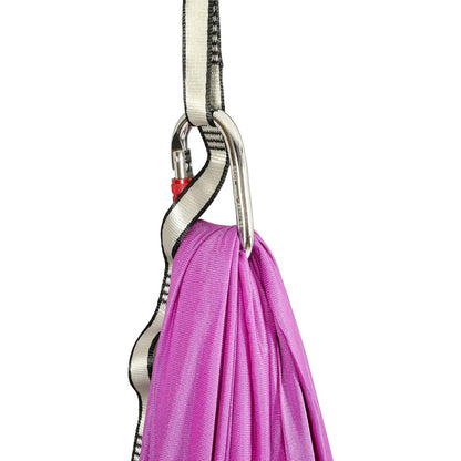 HECASA Aerial Silks Yoga Swing Set, Aerial Yoga Hammock w/Daisy Chain for Home, Inversion Exercises, Strength Training and Starter Kit