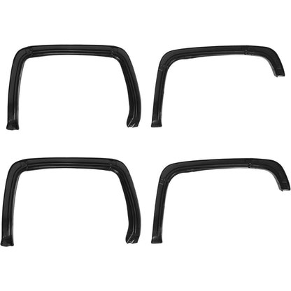 Fender Flares Compatible with 2014-2015 GMC Sierra 1500 Wheel Cover Protectors Front & Rear 4PCS Plastic(PP+T30) Textured Black