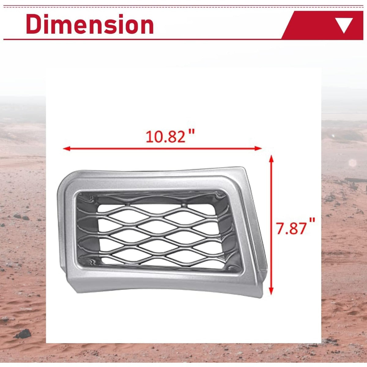 Bumper Caliper Air Duct Set Compatible with 2003-2007 Chevy Silverado 1500 Silver Front Right & Left Air Duct Cover